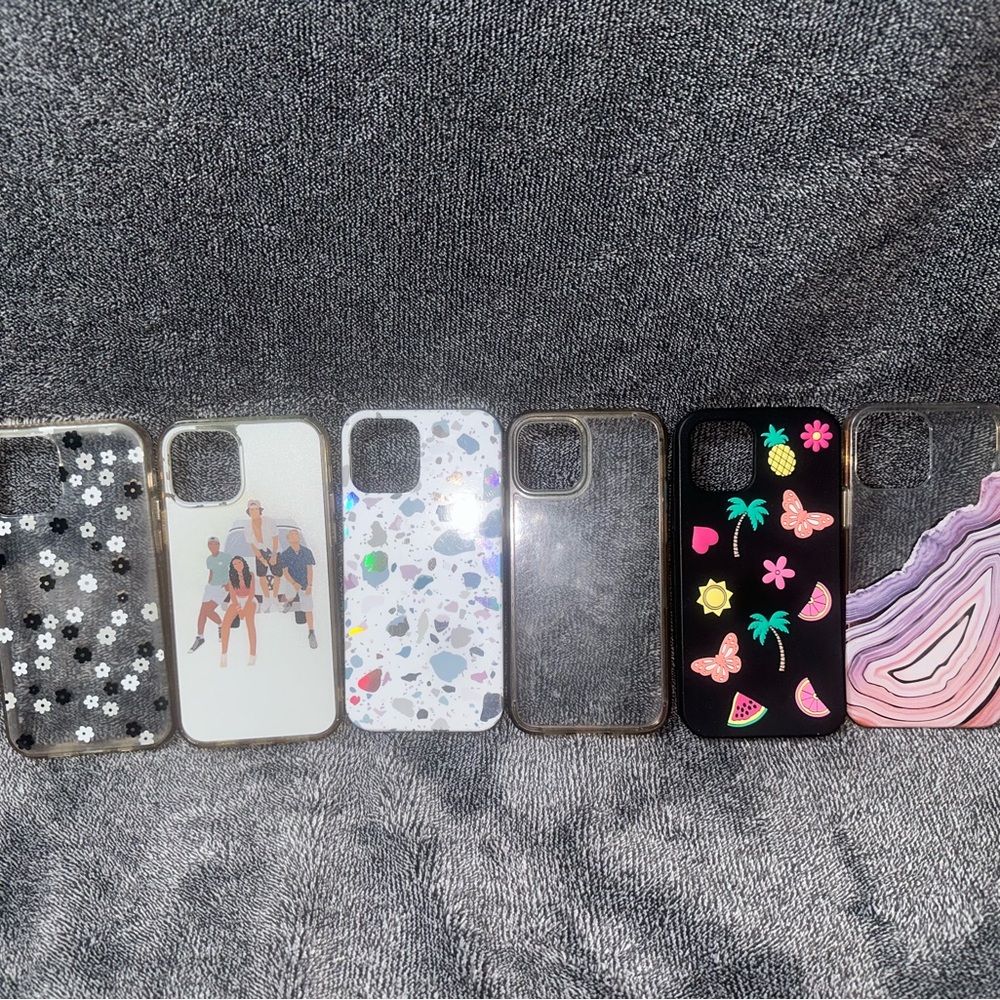 IPhone 12 Pro cases Used Stylish Phone Case Set - Multicolor Designs